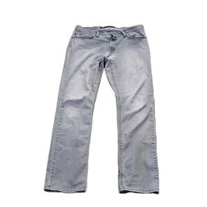 Vans Men Jeans 32X32 Gray Denim Off The Wall Cotton Polyester Elastane